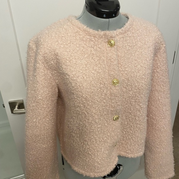 H&M Soft Pink Teddy Jacket - Picture 5 of 7